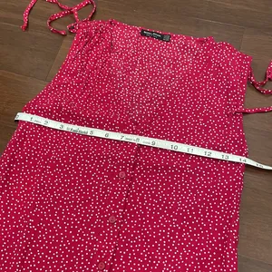Bershka BSK GIRL Red Polka Dot Button Front Top thumbnail 6