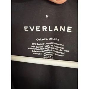 Everlane black supima cotton long sleeve bodysuit‎ size medium thumbnail 2