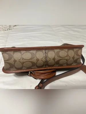 Coach Brown Signature Canvas Crossbody with Coin Pouch thumbnail 5