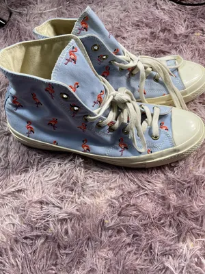 Converse Chuck Taylor All Star 70 Hi Flamingos Canvas Hi-Tops Blue Chili thumbnail 6