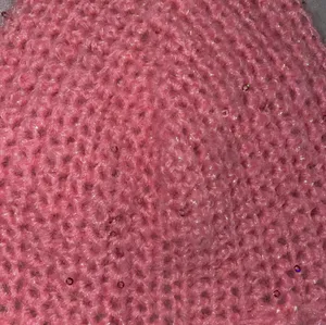 Pink Sparkly Sequin Crochet Knit Bralette / Bikini Top thumbnail 2