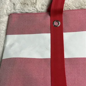 Tommy Hilfiger Red and White Large Tote Bag thumbnail 13