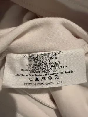 NWT Cozy Earth Bamboo Bermuda Lounge Shorts in Soft Cream Sz M thumbnail 5