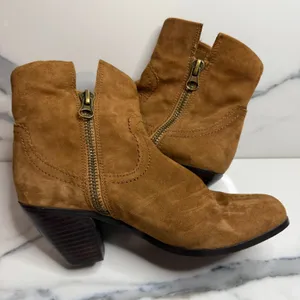 Sam Edelman Womens Brown Leather Louie Boots Sz 8.5 Fringe Western Boho Festival thumbnail 5