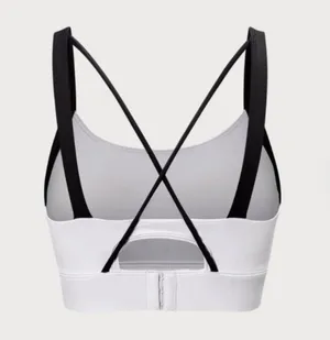 BERLOOK White Contrast Strap Sports Bra - High Support 48 thumbnail 8