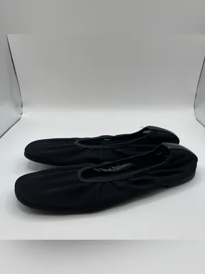 Reformation Marcadet knit ballet flat breathable black mesh upper minimalist 5.5 thumbnail 2