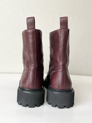 Madewell the Rayna lace up leather boots 10.5 thumbnail 9