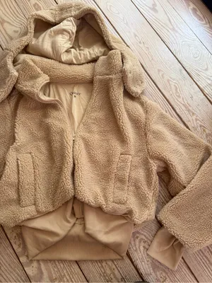 Quince Sherpa Fleece Zip-Up Hoodie Size M thumbnail 2