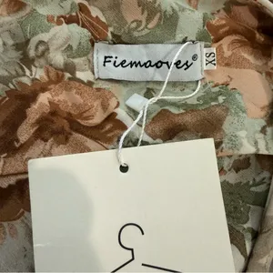 NWT Floral‎ Midi Slip Dress Size XS High Leg Slit thumbnail 6