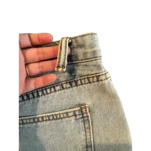 Blue B Rhinestone Fringe Distressed Denim Jean Shorts Women’s Size Large thumbnail 7