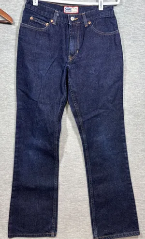 Vtg Y2K Old Navy Blue Jeans‎ Bootcut Dark Wash Denim Women Size 10 Casual thumbnail 1