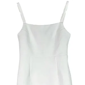 NWT Lulus Guessing Game Sleeveless Square Neck Bodycon Knee Length Dress M White thumbnail 3