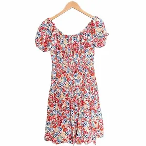 NWT J. Crew Floral Farmers Market Ladybug Print Midi Tiered Dress Size 0 | XS thumbnail 3