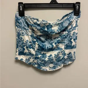 SHEIN Crop Tops Set - White, Cream, Pink,‎ Blue Floral thumbnail 15