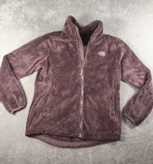 THE NORTH FACE Women's Osito Full Zip‎ Fleece Jacket Grey/Pikes Purple, M thumbnail 1