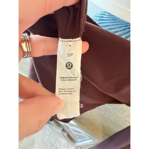 Lululemon‎ Wundermost Square Neck Long Sleeve Bodysuit Women Espresso Small thumbnail 4