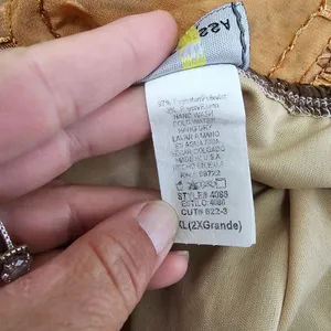 Vintage Espressa USA 90s Orange & Brown Embroidered Babydoll Tank Size 2X thumbnail 6