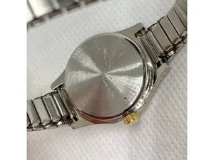 vintage Quartex quartz women watch 22mm two tone stretch band size 5.7” running thumbnail 6