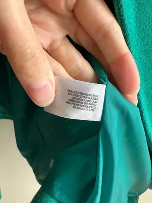 Old Navy Double Breasted Classic Wool Blend Pea Coat, Teal - Blue/Green, Size XL thumbnail 11