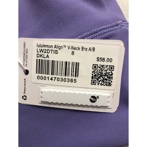 Lululemon Align V-Neck Bra *Light Support, A/B Cup - Dark Lavender Size 8 thumbnail 5