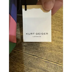 Kurt Geiger London Mini Kensington Bag Stripped Rainbow Eagle Chain Leather thumbnail 6