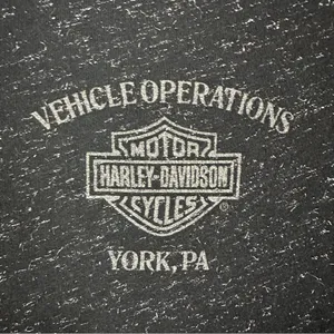 Harley Davidson Black Silver Metallic Graphic Live To Ride To Live T-Shirt Large thumbnail 7