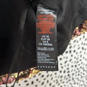 TopShop Pink Gold Flip Sequins V Neck Crop Cami Top 6 thumbnail 5