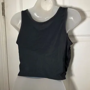 Halara Women's Black Athletic Tank Top Crisscross Design Medium Polyester & Span thumbnail 3