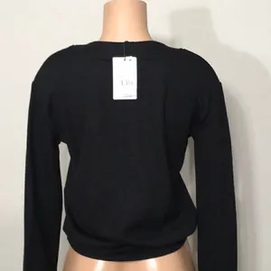 J.O.A. black lace up long sleeve sweatshirt. NWT thumbnail 8