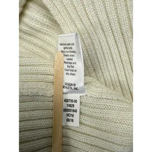 Athleta‎ Cream Ribbed Turtleneck Sweater Curved Hem Cozy Knit Medium M thumbnail 3