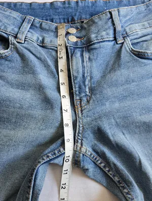 Divided Angelic Denim Women's Light Blue Straight Leg Jeans Size 12 thumbnail 4