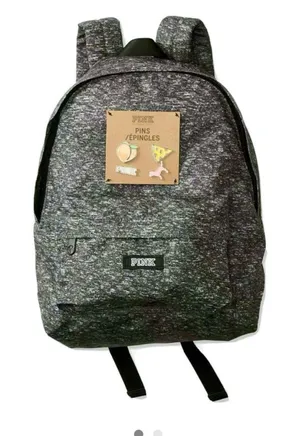 Victoria's Secret PINK Mini Gray Backpack thumbnail 1