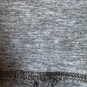 Offline by Aerie Fold-over‎ Hem Flare Leggings Gray Women's Size Large Short thumbnail 4