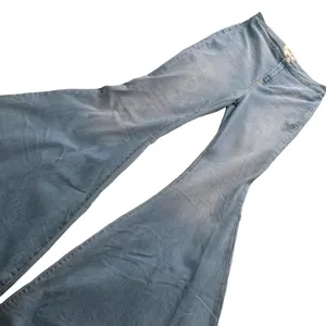 Free people just float on flare jeans stretch denim jeggings western bohemian thumbnail 3