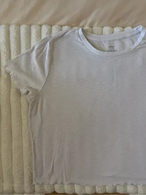 aerie white Ribbed Short Sleeve Tee thumbnail 2