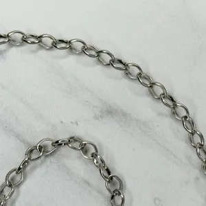 Y2K Rhinestone Flower Silver Chain Belt Extra Small/Small (XS/S) ✨ thumbnail 8