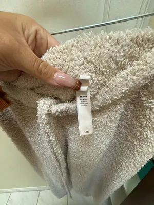 SKIMS Cozy Knit Lounge Pants Cream Size L/XL thumbnail 2