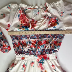 MISA Los Angeles‎ Ximena Mini Dress Size XS Floral Smocked Boho Flowy Festival thumbnail 12