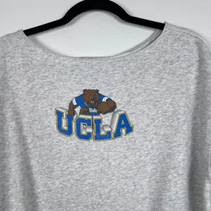 Hollister Women's UCLA Boat Neck Sweatshirt‎ Grey Sz XS thumbnail 2