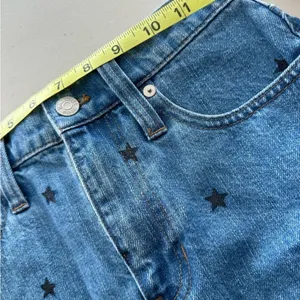 Madewell Rigid Denim A-Line Mini‎ Skirt Star Print 23 thumbnail 7