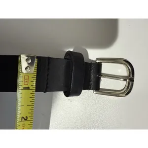 OBEY UNISEX LEATHER WAIST BELT COLOR BLACK AND SILVER BUCKLE‎ 43" Sz M thumbnail 10