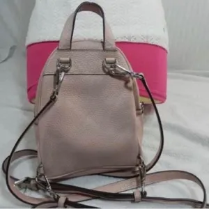 Michael Kors Abbey Studded Pink Pebble Leather Mini Backpack thumbnail 8