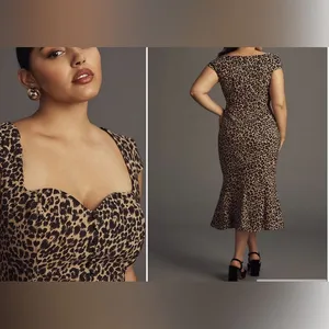 NWT Anthropologie the Cecily fit vintage retro fit sweetheart dress size Small thumbnail 2