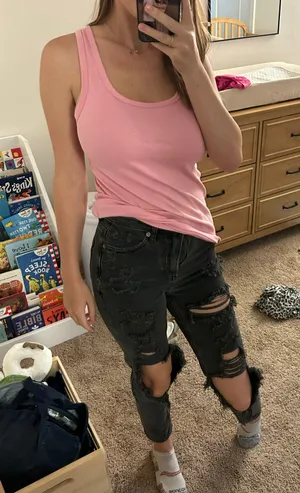 American Eagle Black High Waisted Jeans thumbnail 1