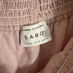 Sabo Light Pink Stella Off The Shoulder Cotton Mini Dress Size Small Beach Boho thumbnail 3