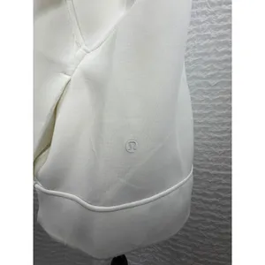 Lululemon Going Places Jacket White Full Zip Bomber Style Stretch Size 10 thumbnail 3