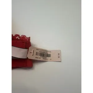 Victoria's Secret‎ Bralette Women Medium Red Lace Logo Band Unlined Wireless NEW thumbnail 12