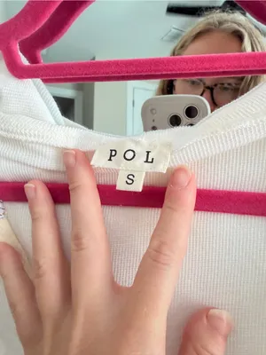 POL White Boho Embroidered Peasant Top with Peach Accents thumbnail 4
