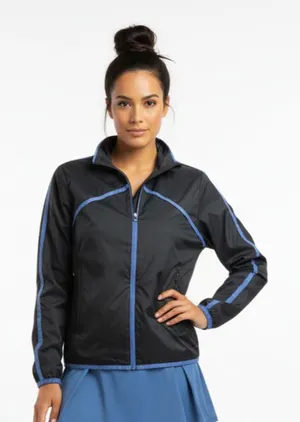 Nike Women's Black & Gray Half Zip Long Sleeve Golf Jacket M thumbnail 1
