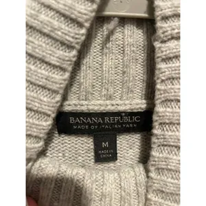 Banana Republic Merino Wool Italian Yarn Fair Isle Fisherman Turtleneck Sweater thumbnail 3